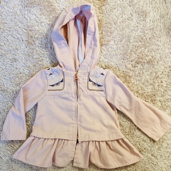 NWOT Aspen Kids Pink & Gold Embroidered Jacket - Picture 2 of 7